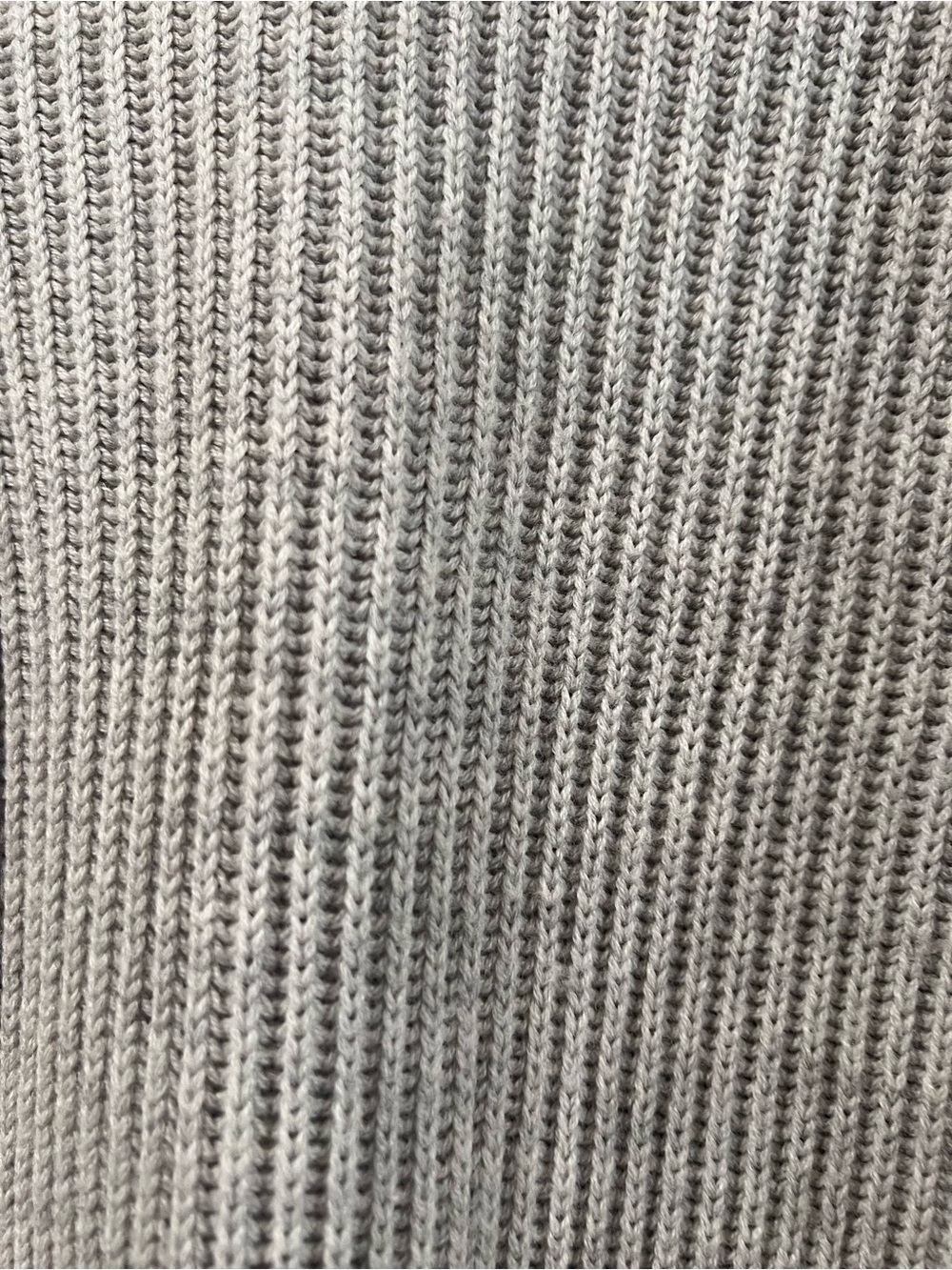 VERÓNICA BEARD Gray Ribbed Button-Accent Women's Sweater M - Picture 4 of 8